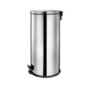 30 Litre Stainless Steel Flat Lid Pedal Bin